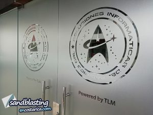 Sandblasting en vidrio - Soluciones informaticas del pacifico - con formas - precorte - plotter de corte
