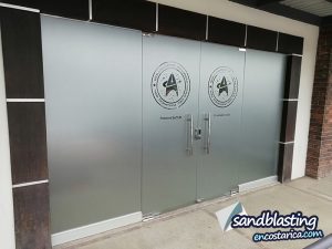 Sandblasting en vidrio - Soluciones informaticas del pacifico - con formas - precorte - plotter de corte